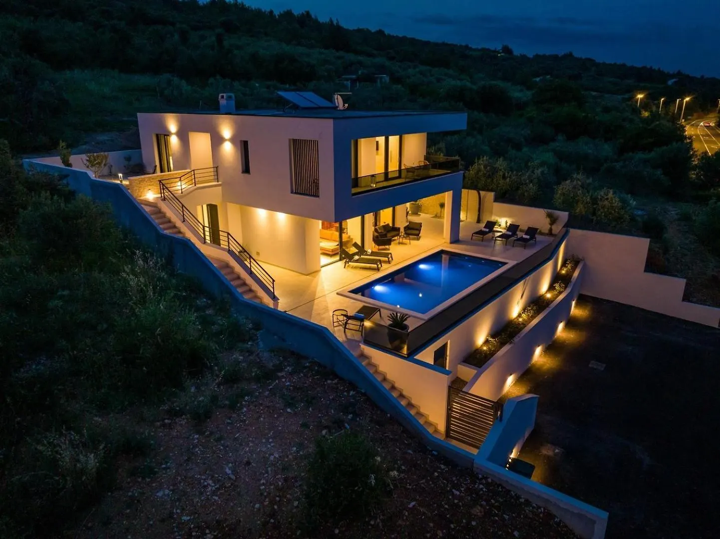 Luxury Villa Spectrum Pool 32M2 Sauna Posedarje 0*,  Hırvatistan