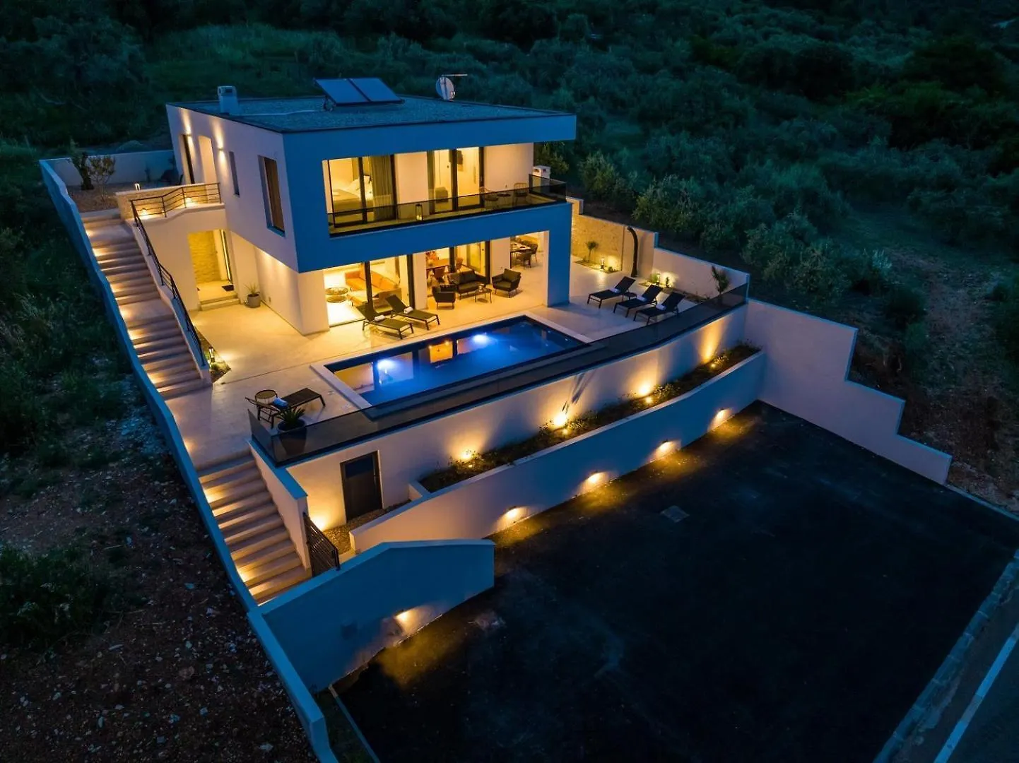 Luxury Villa Spectrum Pool 32M2 Sauna Posedarje Hırvatistan
