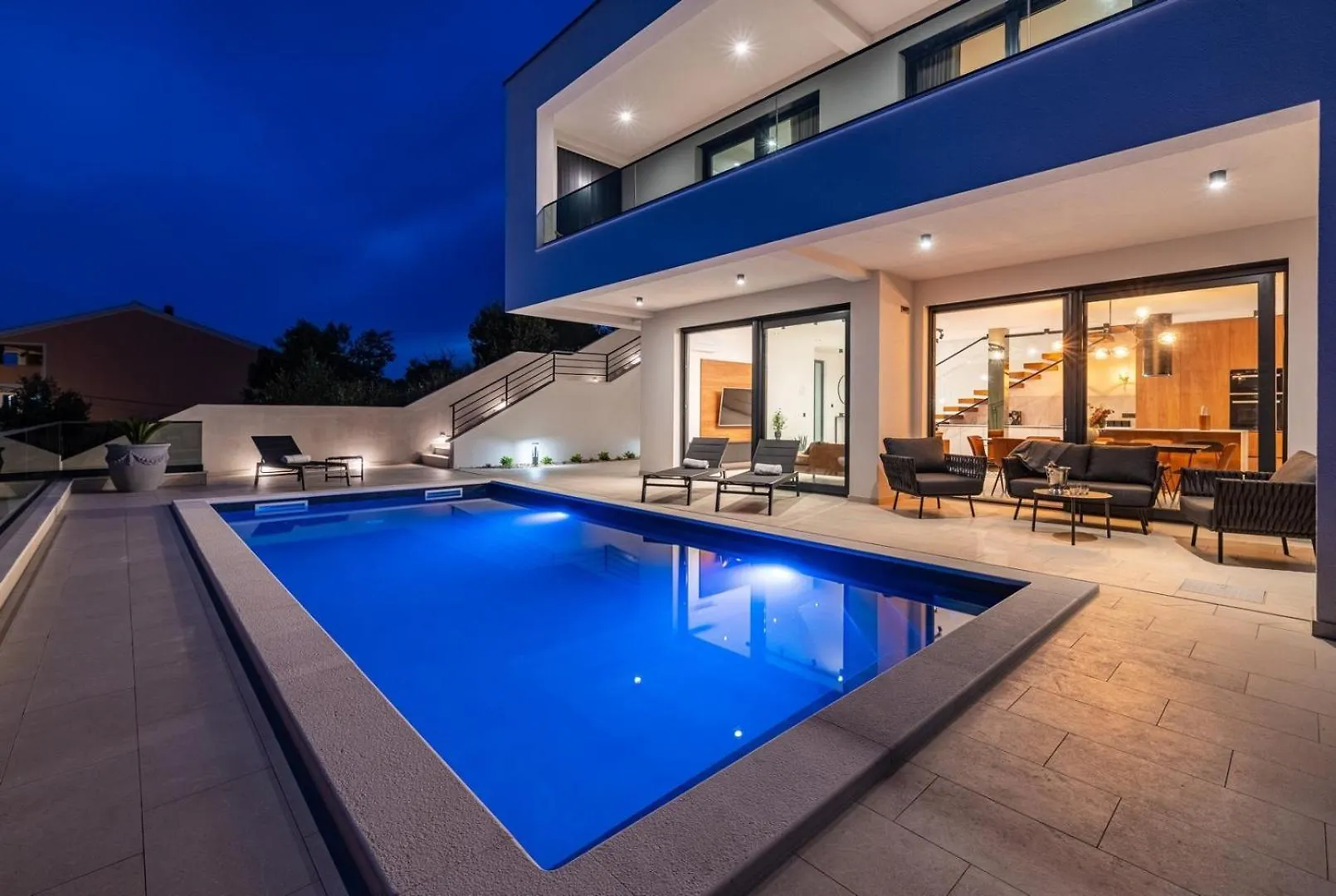 פוסדריה Luxury Villa Spectrum Pool 32M2 Sauna