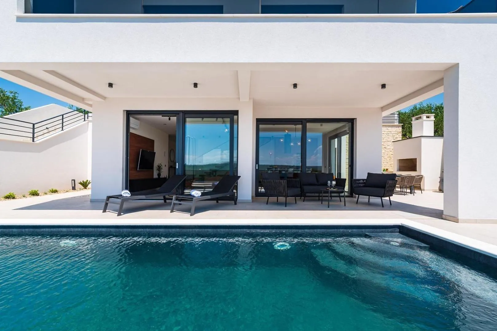 פוסדריה Luxury Villa Spectrum Pool 32M2 Sauna