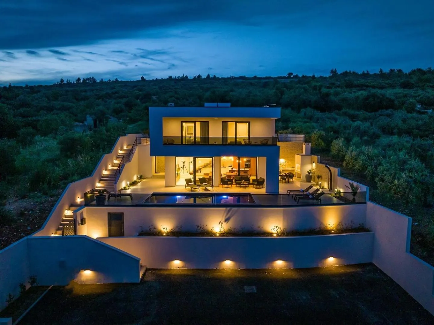 Luxury Villa Spectrum Pool 32M2 Sauna Posedarje